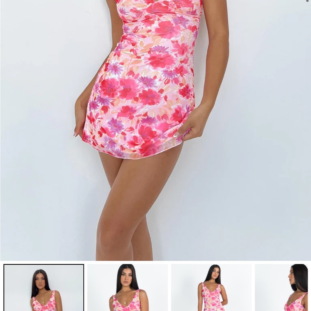 ZUBA MINI DRESS PINK FLORAL